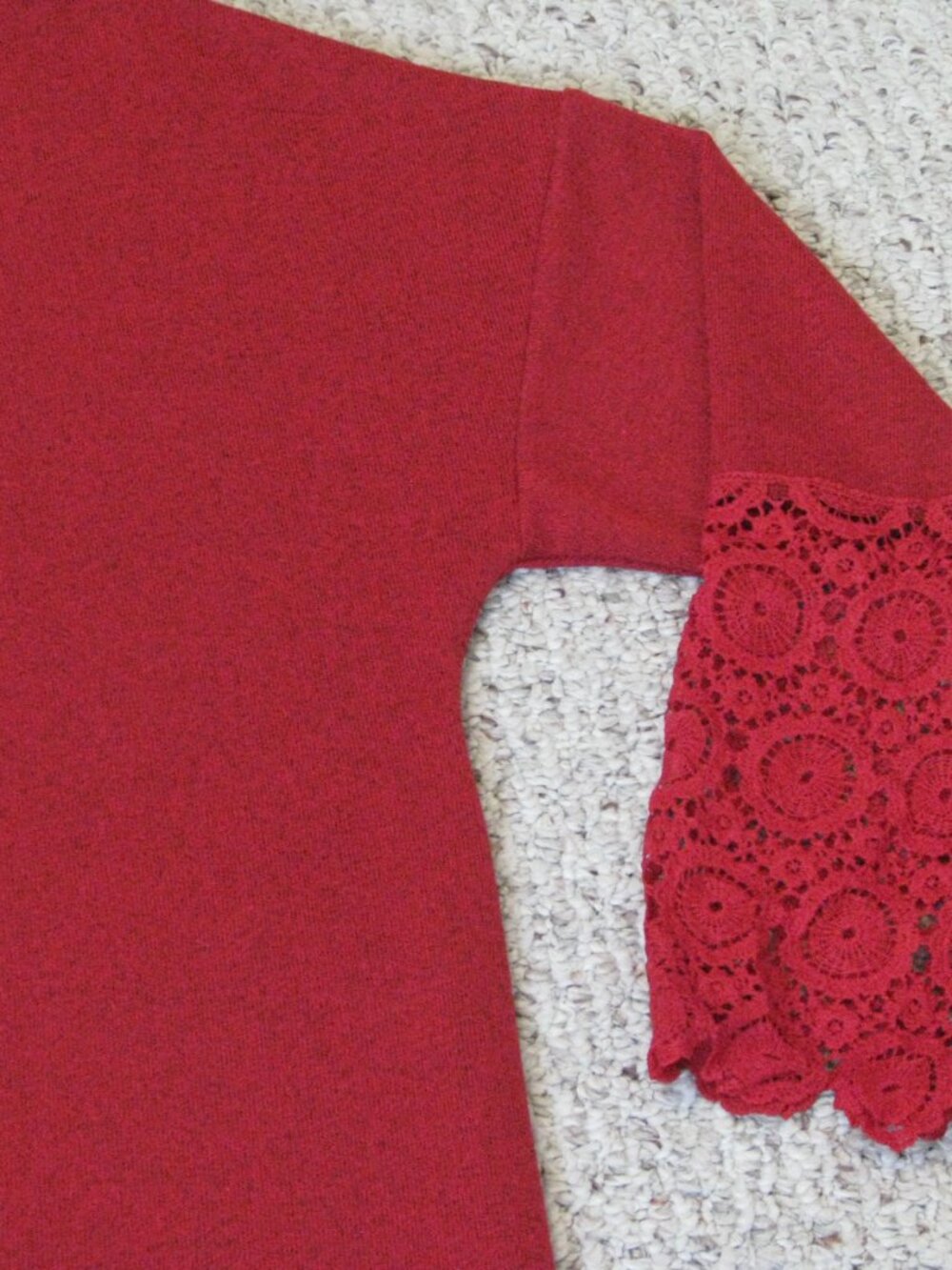 NWT Red Papa Vancouver Cardigan with Lace Cuffs